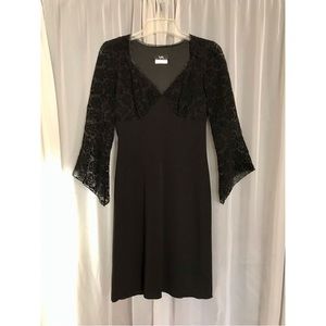 Black I.N. San Francisco Babydoll Dress